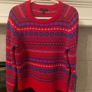 J Crew Christmas sweater size large.